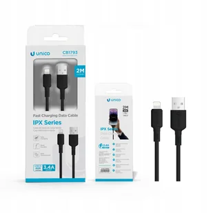 Kabel USB - Apple Lightning 3.4A Kabel do iPhone 2M - Kable USB - miniaturka - grafika 1