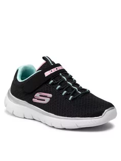 Buty dla dziewczynek - Skechers Sneakersy Sweet Simplicity 302069L/BKTQ Czarny - grafika 1