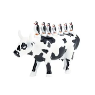 Figurki dekoracyjne - CowParade, figurka-krówka TRANSPORTE COLETIVO, średnia/poliresing - miniaturka - grafika 1