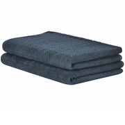 Ręczniki - Komplet 2 ręczników bawełnianych frotte ciemnoniebieski MITIARO Lumarko - miniaturka - grafika 1