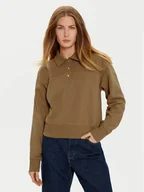 Bluzy damskie - Tommy Hilfiger Bluza WW0WW44081 Khaki Regular Fit - miniaturka - grafika 1