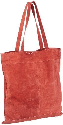 selected femme bags Mille Suede SHOPPER, 36 x 40 x 24 cm, czerwony - Czerwony Claret Red - 36x40x24 cm (B x H x T)