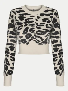 ONLY Sweter Lima 15339828 Beżowy Cropped Fit - Swetry damskie - miniaturka - grafika 1