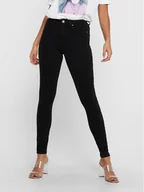 Spodnie damskie - ONLY Jeansy Power 15181958 Czarny Skinny Fit - miniaturka - grafika 1