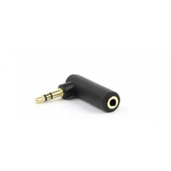 Adaptery i przejściówki - Gembird Adapter kątowy stereo 3.5mm 90 stopni + (A-3.5M-3.5FL) - miniaturka - grafika 1