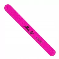 Akcesoria do paznokci - Molly Lac Pilnik do paznokci prosty slim 100/100 neon pink organic drewniany MollyLac - miniaturka - grafika 1