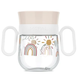 Mepal Kubek dziecięcy treningowy do nauki picia Mio Sunshine & Rainbow 108018065245 200 ml - kubek - Kubki dla dzieci - miniaturka - grafika 1
