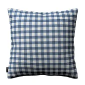 Poszewki na poduszki - Dekoria Poszewka Kinga na poduszkę granatowo biała kratka 1,5x1,5cm) 43 × 43 cm Quadro 100-136-01 - miniaturka - grafika 1