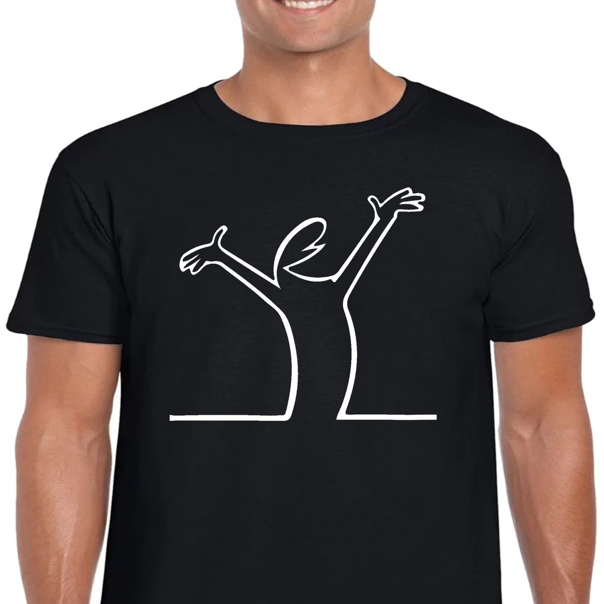 3341 Śmieszna KOSZULKA BALUM La Linea S CZARNA