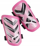 Piłka nożna - OCHRANIACZE NAGOLENNIKI PIŁKARSKIE PUMA ULTRA LIGHT STRAP RÓŻOWO-BIAŁE r XL - miniaturka - grafika 1