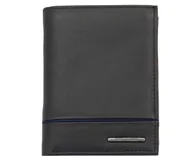 Portfele - Portfel męski z lampasem Bellugio czarno-granatowy - miniaturka - grafika 1