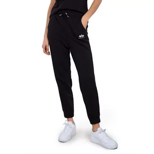 Spodnie dresowe damskie Alpha Industries Basic Jogger SL 11605103 - czarne - Spodnie sportowe damskie - miniaturka - grafika 1