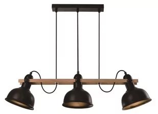 Candellux Lampa wisząca regulowana czarna 3x40W E27 loft Reno 33-79060 33-79060 - Lampy sufitowe - miniaturka - grafika 1