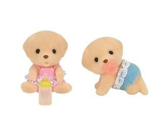 Sylvanian Families Sylvanian Families figurki Bliźniaki biszkoptowych labradorów zestaw - Figurki dla dzieci - miniaturka - grafika 1