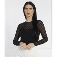 Bluzki damskie - Karl Lagerfeld Bluzka kl mesh | Slim Fit - miniaturka - grafika 1