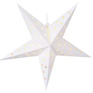 Oświetlenie świąteczne - Gwiazda świąteczna, biała, 10 diod LED, 60 cm - miniaturka - grafika 1