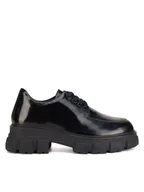 Półbuty damskie - Badura Półbuty ELANA-01W1-001 Czarny - miniaturka - grafika 1