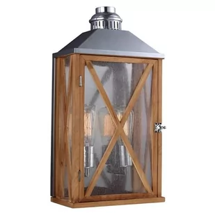 Elstead Lighting Kinkiet LUMIERE FE/LUMIERE/M OAK IP44 - Lampy ogrodowe - miniaturka - grafika 3