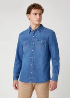 Koszule męskie - Męska Koszula Jeansowa Wrangler 27Mw 2Year W5Mslw922-M - miniaturka - grafika 1