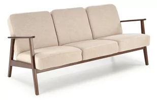 Sofa trzyosobowa na nóżkach MILANO 3S beżowa tap. Castel 15 - Sofy i kanapy - miniaturka - grafika 1