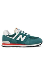Buty dla dziewczynek - New Balance Sneakersy GC574VPG Zielony - miniaturka - grafika 1
