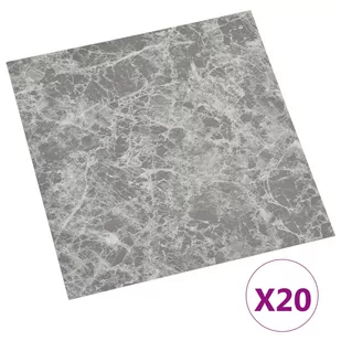 vidaXL Samoprzylepne panele podłogowe, 20 szt., PVC, 1,86 m, beton - Dywany - miniaturka - grafika 1