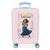 Walizki - Disney Urocza walizka kabinowa różowa 38 x 55 x 20 cm sztywne ABS boczne zapięcie 34 l 2 kg 4 podwójne koła - miniaturka - grafika 1