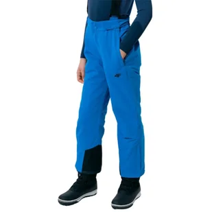 Spodnie narciarskie 4F Jr HJZ22 JSPMN001 (kolor Niebieski, rozmiar 128cm) - Spodnie narciarskie - miniaturka - grafika 2