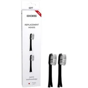 Końcówki do szczoteczek elektrycznych - Końcówki do sonicznej szczoteczki jonowej IONPA Home & Premium CZARNE 2 szt. - miniaturka - grafika 1