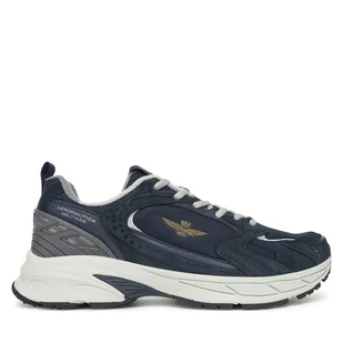 Sneakersy Aeronautica Militare 251SC301CT3500 Granatowy - Sneakersy męskie - miniaturka - grafika 1