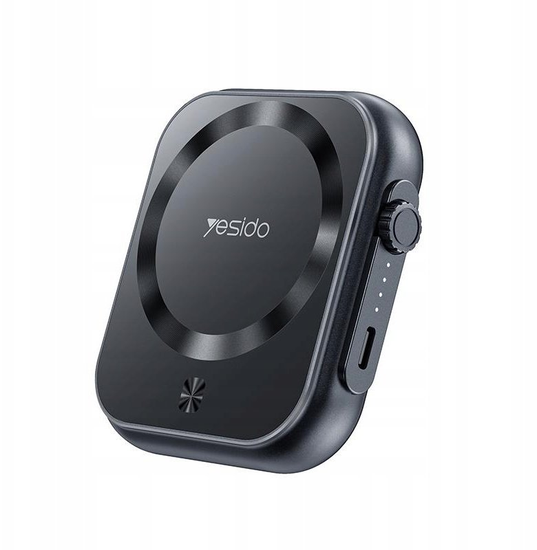 Yesido Powerbank YP59 5 000 mAh 20W USB-C + 15W MagSafe, BLACK / CZARNY