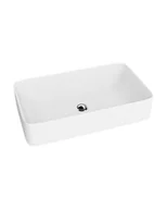 Umywalki - Lavita Umywalka nablatowa Pasana White Mat - miniaturka - grafika 1