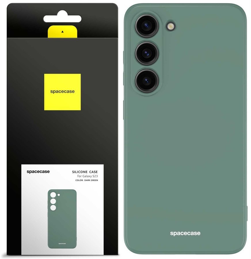 Spacecase Etui Silicone Case Galaxy S23 dark green standard