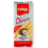 Słodkie kremy i masła - Wafle z Kremem Kokosowym bez Dodatku Cukru Coral, 150 g - miniaturka - grafika 1
