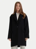 Płaszcze damskie - BOSS Płaszcz wełniany C_Calesara2 50548660 Czarny Relaxed Fit - miniaturka - grafika 1