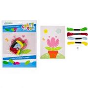Zabawki kreatywne - Craft with Fun Zestaw kreatywny Kwiat Pbh 6/144 - miniaturka - grafika 1