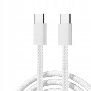 KABEL USB C - C 2M 60W PRZEWÓD ŁADOWANIA W OPLOCIE IPHONE 16 15 - Kable USB - miniaturka - grafika 1