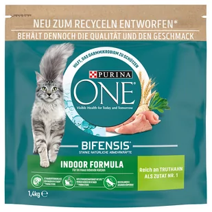 Purina ONE Indoor Formula - 1,4 kg - Sucha karma dla kotów - miniaturka - grafika 1