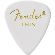 Inne akcesoria gitarowe - Fender Classic Celluloid, White 351 Shape Thin 12 Count Zestaw kostek white thin 12 szt - miniaturka - grafika 1