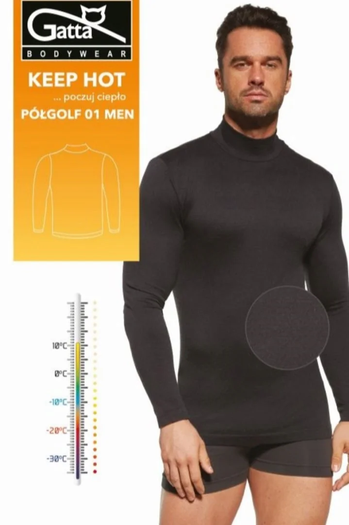 GATTA BODYWEAR PŁGOLF 01 MEN KEEP HOT - NERO 01, XL