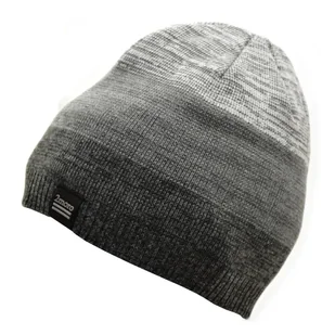 Męska Zimowa Czapka odcienie szarości z polarem - L/XL 2MORO ST-554 - Czapki damskie - miniaturka - grafika 1