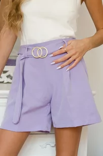 ELEGANCKIE SZORTY Z WYSOKIM STANEM -LILIOWE - Olika - Spodenki damskie - miniaturka - grafika 1