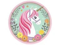 Ciasta i półprodukty do ciast - Dekoracyjny opłatek tortowy Jednorożec - 20 cm - miniaturka - grafika 1