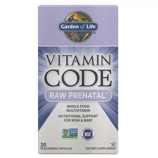 Garden Of Life Witaminy Garden of Life Vitamin Code RAW Prenatal 30 vege caps dla kobiet w ciąży - Witaminy i minerały - miniaturka - grafika 2
