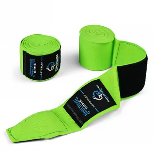 Bandaże bokserskie Groundgame NEON ZIELONE - Bandaże bokserskie - miniaturka - grafika 1