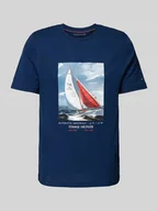 Koszulki męskie - T-shirt z nadrukiem z motywem i logo - miniaturka - grafika 1