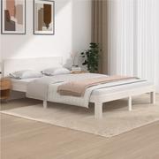 Łóżka - Lumarko Rama łóżka, biała, lite drewno sosnowe, 140 x 200 cm - miniaturka - grafika 1