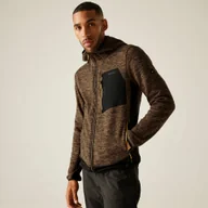 Bluzy sportowe męskie - Regatta Bluza męska rozsuwana z kapturem Alven Brązowy, Cotton, Rozmiar: 3XL - miniaturka - grafika 1