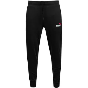 PUMA SPODNIE DRESOWE MĘSKIE ESS+ 2 COL LOGO PANTS CZARNE r.XL - Dresy męskie - miniaturka - grafika 1