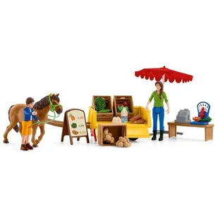 Schleich 42528 Mobilny Stragan Farm World 0000044456 - Figurki dla dzieci - miniaturka - grafika 1